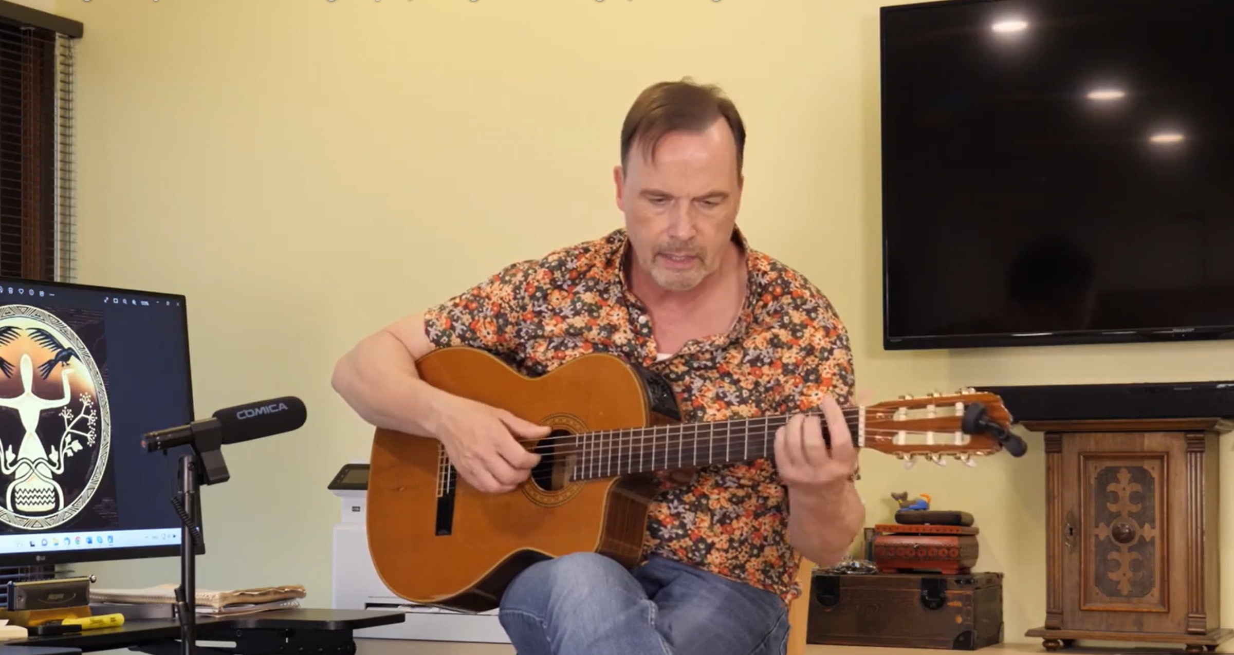 Mike Meier playing guitar
