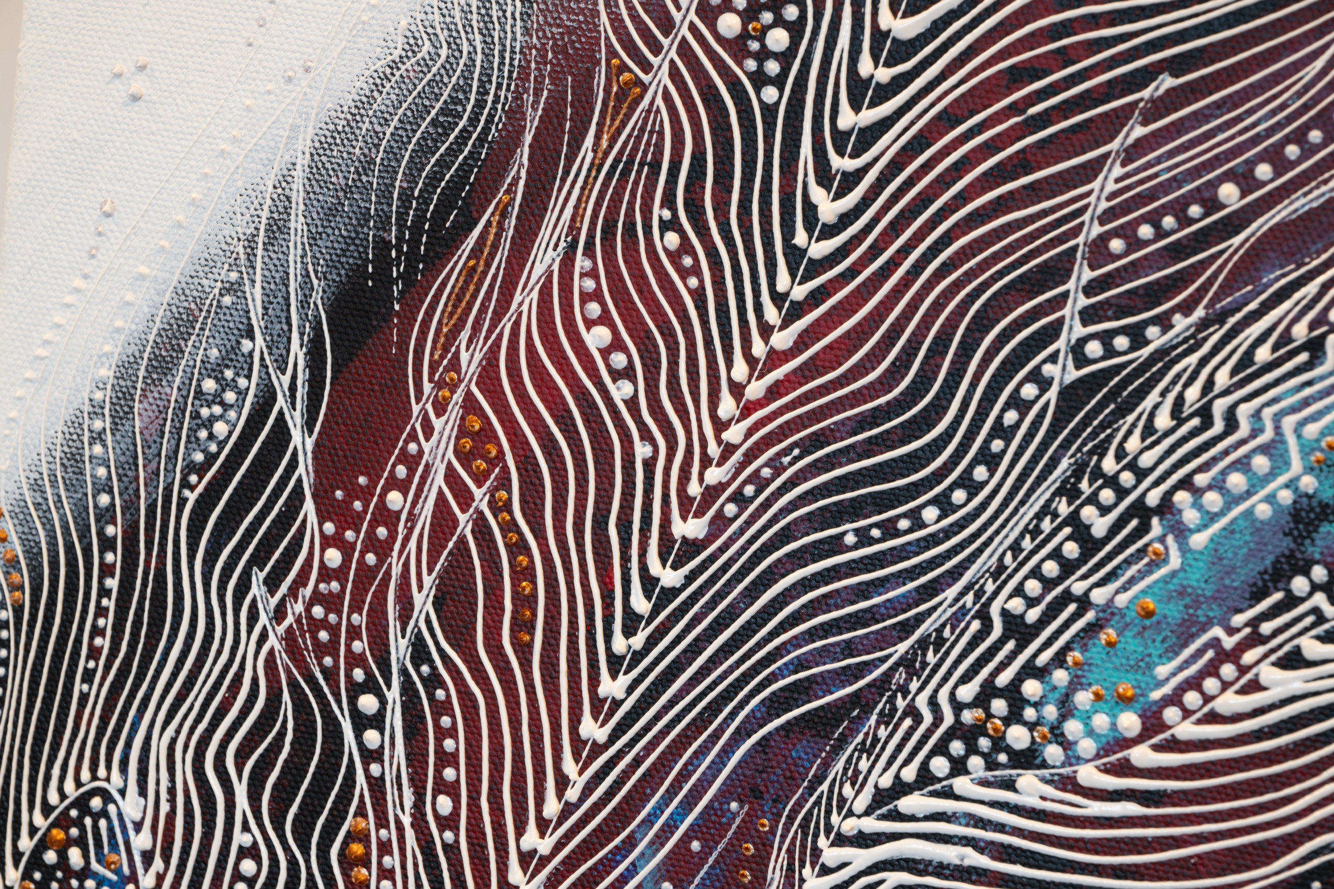 Detail of a painting by Natalia Revoniuk
