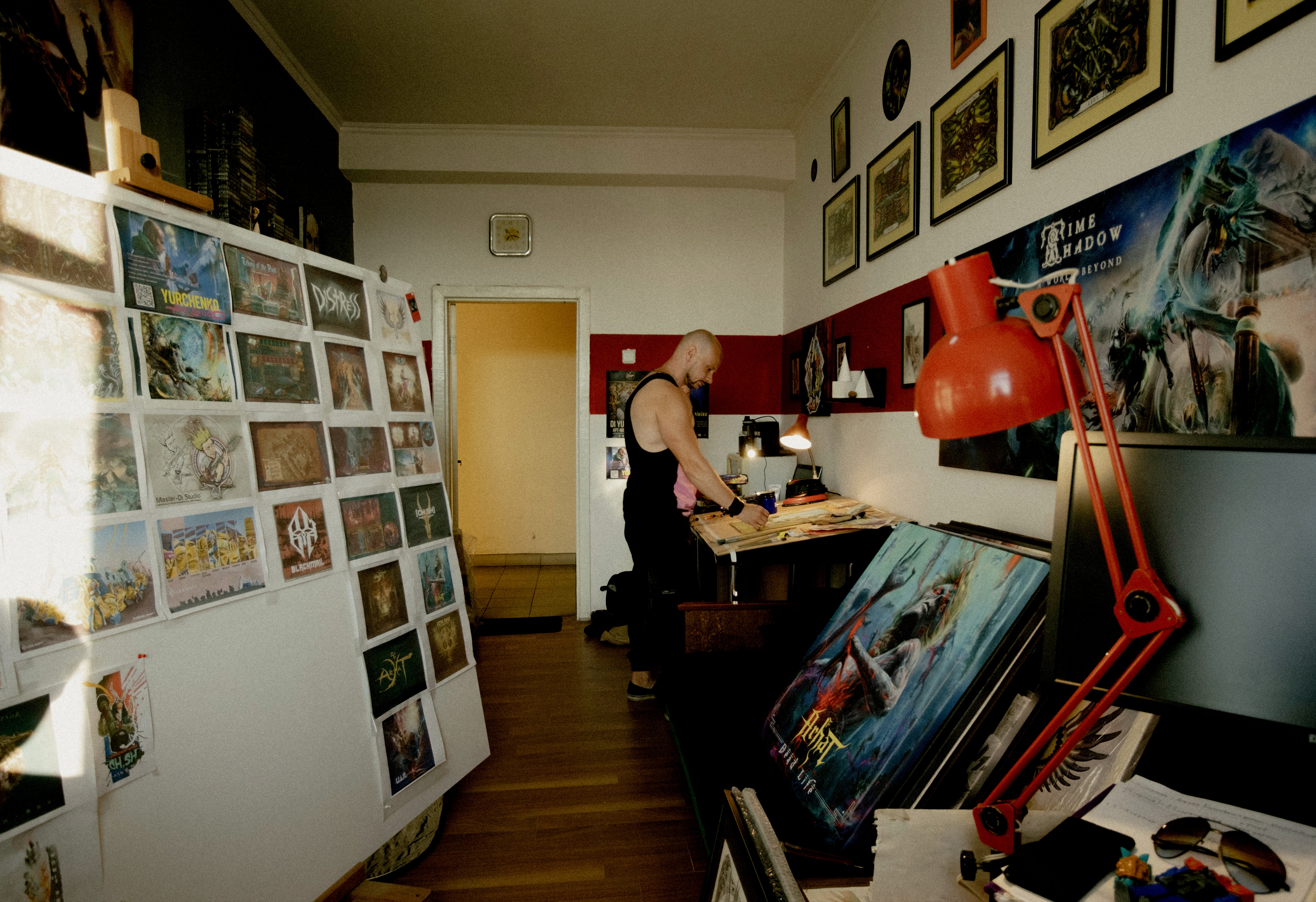 Dmytro Yurchenko in his studio